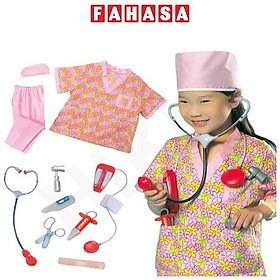 Bộ Trang Phục Y Tá - Hóa Trang Halloween Bé Gái - 3 - 8 Tuổi - Le Sheng 0968