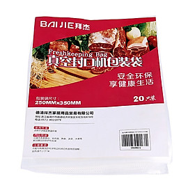 Túo Hút Chân Không Bảo Quản Thực Phẩm Baijie 250mmx350mm * 20 Túi