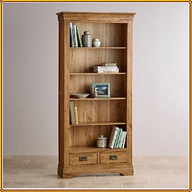 Mua Kệ sách 5 tầng 2 hộc kéo Tundo gỗ sồi 90 x 40 x 180 cm