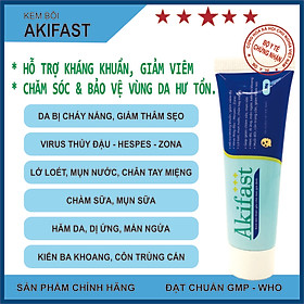 Kem bôi hỗ trợ trị mụn Akifast – Hỗ trợ kháng khuẩn, giảm viêm da, chăm sóc và bảo vệ vùng da hư tổn