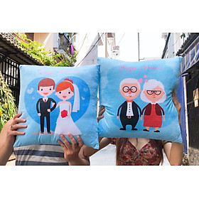 Mua Cặp vỏ gối đôi 45-45cm Mình cùng nhau già nhé