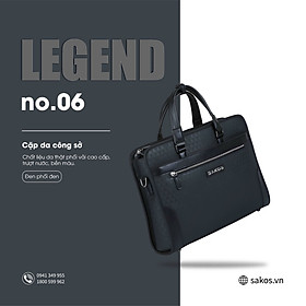Cặp Xách Phối Da công Sở Thời Trang Cao Cấp SAKOS LEGEND 06 14 Inch