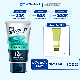Sữa rửa mặt X-Men 100g Detox/Sáng da/Ngừa mụn/Kiểm soát nhờn/Mát lạnh