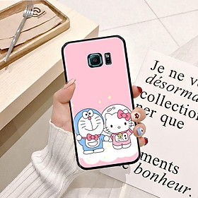 Ốp lưng điện thoại Samsung Galaxy S6 Edge viền silicon dẻo TPU  hình Doremon Dễ Thương - Hàng chính hãng