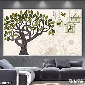Mua Bộ tranh canvas vải lụa phong cách hiện đại cho quán cafe và trà sữa