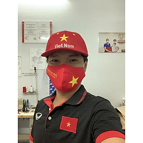 Khẩu Trang Cờ Việt Nam Nano Bạc Kháng Khuẩn Đạt Chứng Nhận Châu Âu CE