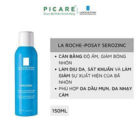 Xịt Khoáng Giúp Làm Sạch Và Dịu Da La Roche-Posay Serozinc (150ml)