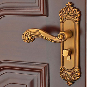 Security Entrance Lever Door Handle with Three keys for Office or Front Door