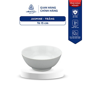 Tô Trung Sứ Minh Long - Jasmine - Trắng - 15cm