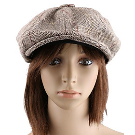 Phenovo Newsboy Cap Hat Flat Baker Boy Newsboy Gatsby Beret Cap for Men Ladies