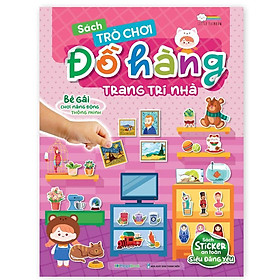 Sách - Trò Chơi Đồ Hàng Cho Bé Gái - Hơn 1000 Stickers - Sách Tương Tác Bóc Dán Sticker Cho Bé - Megabook