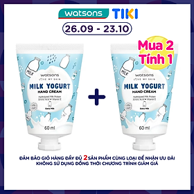 Kem Dưỡng Tay Watsons Milk Yogurt Hương Sữa Hand Cream Extra Milk 60ml