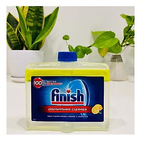 Dung dịch tẩy rửa máy rửa chén Finish Dishwasher Cleaner Lemon 2x250ml QT04441 - hương chanh