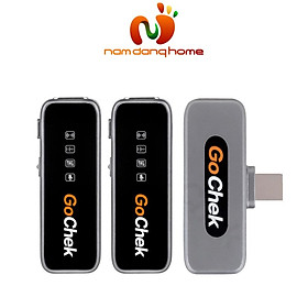 Mua Micro thu âm không dây GoChek B02 Ultra - Thiết bị ghi âm lọc tiếng ồn vượt trội hỗ trợ điều hành IOSS cổng cắm lightningg phù hợp dành cho iphonee  ipadd - Hàng nhập khẩu