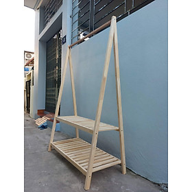 Mua Kệ treo quần áo chữ A 2 tầng bằng gỗ