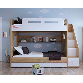 Mua GIƯỜNG TẦNG THÔNG MINH HIỆN ĐẠI CAO CẤP OHAHA KÈM CẦU THANG HỘC - GTHĐ003