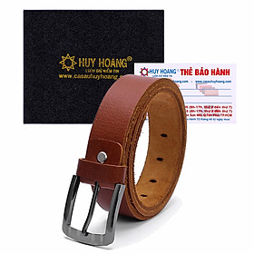 J- Dây nịt nam Huy Hoàng 1 lớp 4P màu da