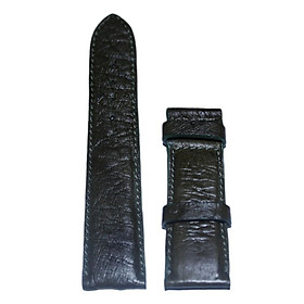HC8452 - Dây đồng hồ Huy Hoàng da đà điểu da bụng size 22, 24, 26 màu xanh rêu