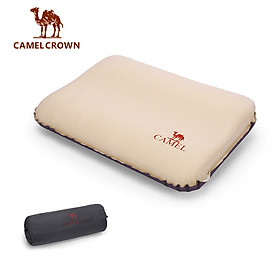 CAMEL CROWN Gối Không Ồn 3D Chống Latex Thoải Mái Di Động Gối Bơm Hơi Dễ Mang Đi Cắm Trại