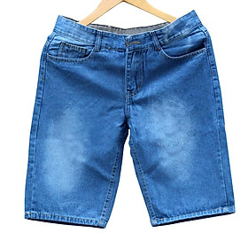 Quần Đùi Bò Short Jean Nam Wash Phom Xuông THOITRANG24H Bền Màu Không Bị