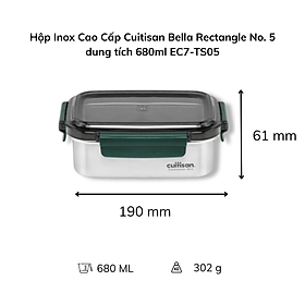 Mua Hộp Inox Cao Cấp Cuitisan Bella nhiều dung tích hàng chính hãng