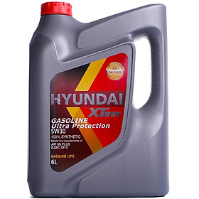 Dầu nhớt ô tô máy xăng Hyundai Gasoline Ultra Protection 5W30 6 lít