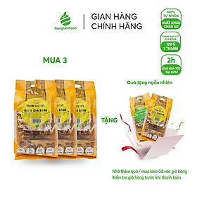Thanh gạo lứt hạt và chà bông Gabri Nonglamfood túi 7 thanh | Hỗ trợ giảm cân, ăn kiêng lành mạnh