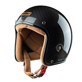 Mũ bảo hiểm 3/4 Bulldog Heli Full Carbon siêu nhẹ - Helmets 4U