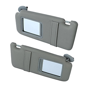 2x Sun Visor Gray 74320-06780-b0 74320-33B81-b0 without Sunroof Left and Right Side Direct Replaces Assembly for  Repair Parts