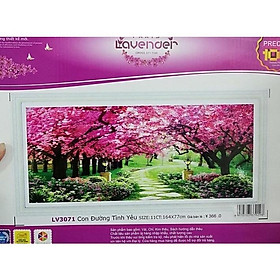 Tranh thêu chữ thập Con đường tình yêu LV3071-164x77cm
