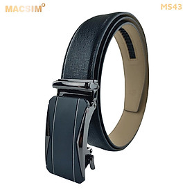 Thắt lưng nam da thật cao cấp nhãn hiệu Macsim MS43