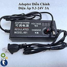 Mua Adapter Điều Chỉnh Điện Áp 9.3-24VDC 3A Có Đồng Hồ Led Hiển Thị 220g