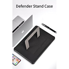 Bao Wiwu Defender Stand Case Dành Cho Máy Tính Xách Tay Chống Sốc Có Gắn Từ Tính - Hàng Chính Hãng