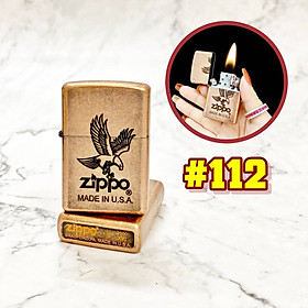 Mua Hột quẹt bật lửa Vzipo Đồng cổ hình đại bàng có mộc đáy - xài xăng