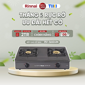 Mua Bếp gas dương Rinnai RV-365(G)N mặt bếp men và kiềng bếp men - Hàng chính hãng.
