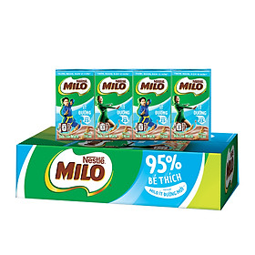 Sữa lúa mạch Nestlé MILO ÍT ĐƯỜNG - thùng 48 hộp x 110ml