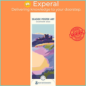 Hình ảnh Sách - Seaside Poster Art, Becky Bettesworth Slim Calendar 2024 by  (UK edition, paperback)