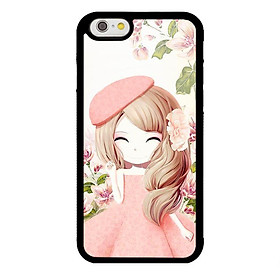 Ốp lưng dành cho điện thoại Iphone 6 Anime Cô Gái Váy Bông