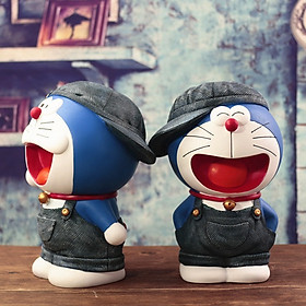 Ống Tiết Kiệm Doraemon Nội Nón Kích Thước Lớn Ống Heo Tiết Kiệm Money Bank_ Hàng Chính Hãng