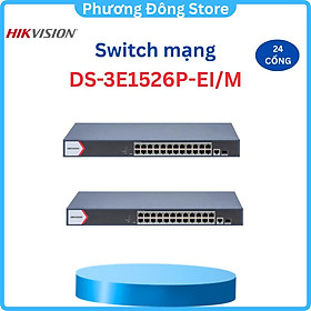 Mua Switch mạng thông minh 24 cổng PoE Gigabit HIKVISION DS-3E1526P-EI/M - Hàng chính hãng