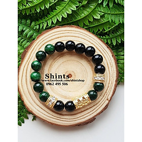 Vòng tay ống đính đá mix hạt chuỗi thiết kế