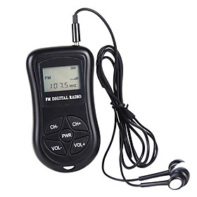 Mini Portable FM Radio LCD Digital Display Tuning Walkmen for Walking Mowing