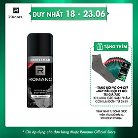 Xịt Ngăn Mùi Toàn Thân Romano Gentleman 150ml