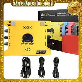 Mua Soundcard K10 bản 2020 - Kỷ Niệm 10 Năm Thành Lập Thương Hiệu XOX