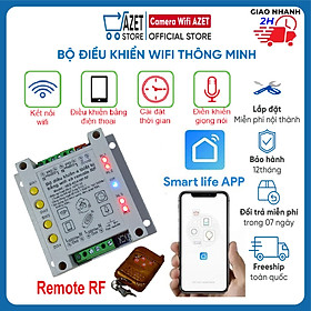 Mua Bộ Điều Khiển Wifi Thông Minh 4 Thiết Bị Điều Khiển Cửa Cuốn  Motor  Bóng Đèn Có Remote Điều Khiển Từ Xa | Bảo Hành 12 Tháng