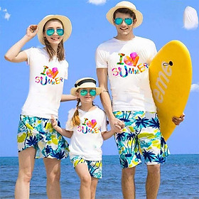 Hình ảnh Đồ gia đình đi biển so cute CHẤT VẢI ĐẸP  ( giá 1 bộ luôn quần và áo)