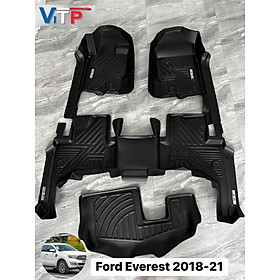 Thảm sàn nhựa ViTP Full viền bậc cửa xe Ford Everest 2021