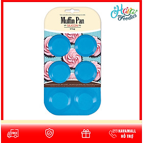 Mua Khuôn Nướng Bánh Nhỏ Bằng Silicon 6 Cái Uncle Bill – Muffin Pan Silicon 6 Cup (Màu Sắc và Bao Bì Ngẫu Nhiên)