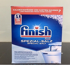 Combo Muối rửa bát Finish 4kg nhập khẩu Đức PL + Tặng viên Finish Nhật