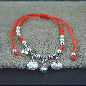{50 mẫu} Lắc chân vòng chỉ đỏ vintage may mắn